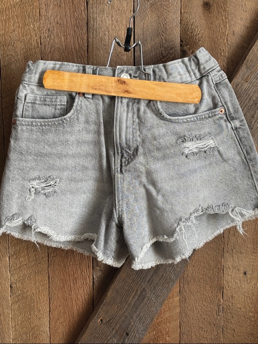 Zara Gray jeans shorts Girl 13/14yrs